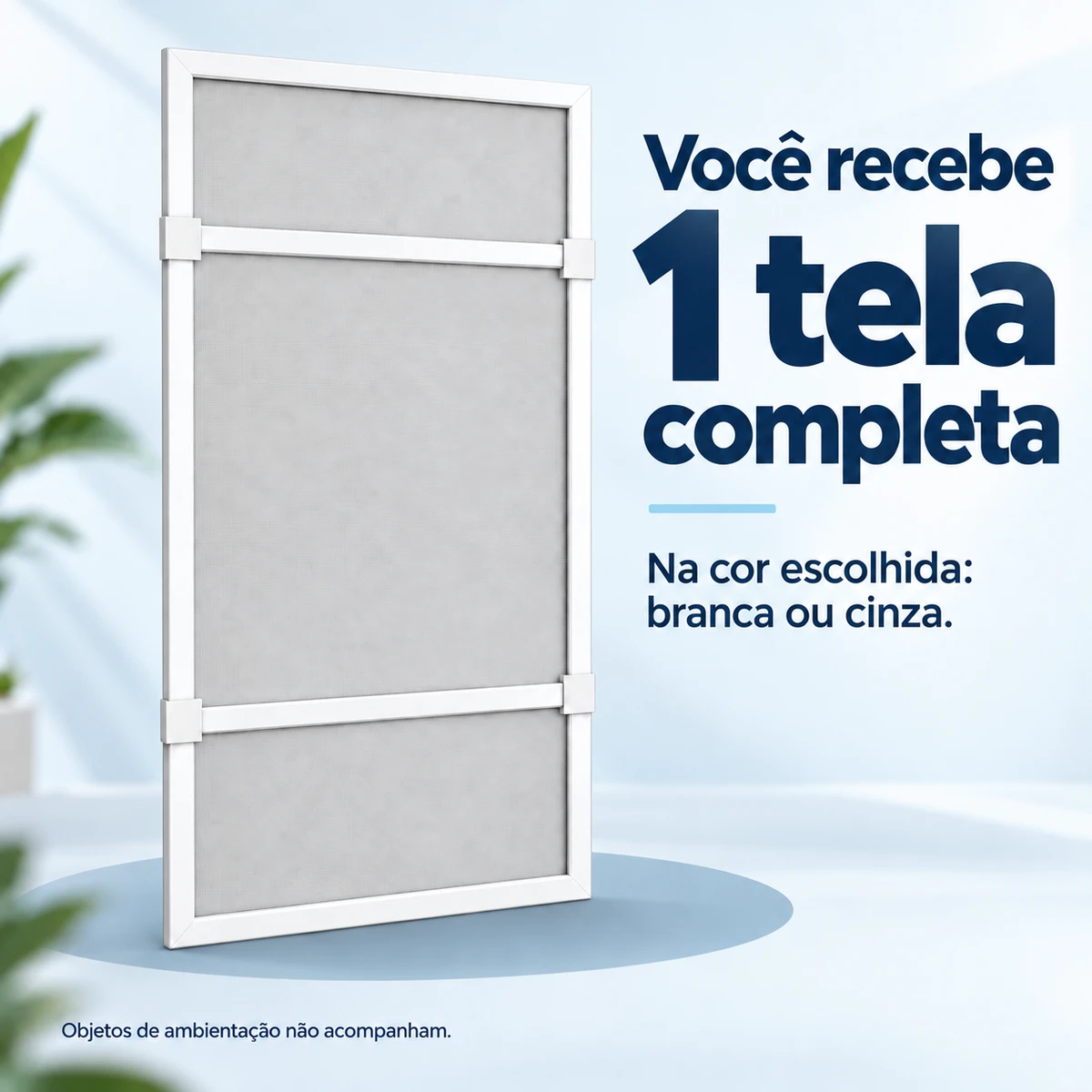 Itens que acompanham Tela Mosquiteira Ajustável Deslizante 50 × 70 cm